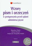 Okładka książki Wzory pism i orzeczeń w postępowaniu przed sądami administracyjnymi + CD