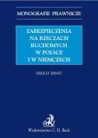 Zabezpieczenia na rzeczach ruchomych w Polsce i w Niemczech. Autor: Ernst Ulrich. Dadada.pl Okładka książki Zabezpieczenia na rzeczach ruchomych w Polsce i w Niemczech