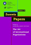 Żurawia Papers 14 The Art of International Negotiations. Autor: Aleksy-Szucsich Agnieszka. Dadada.pl Okładka książki Żurawia Papers 14 The Art of International Negotiations