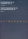 Okładka książki 20 Mazurków op 50  2 Mazurki op 62 na fortepian