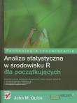 Okładka książki Analiza statystyczna w środowisku R dla początk...
