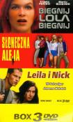 Biegnij Lola biegnij / Słoneczna aleja / Leila i Nick - Kolekcja 3 filmów. Autor: Tom Tykwer, Leander Haussmann, Detlev Buck, Til Schweiger, Nika Altenstadt. Dadada.pl Okładka książki Biegnij Lola biegnij / Słoneczna aleja / Leila i Nick - Kolekcja 3 filmów