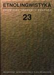 Opakowanie Etnolingwistyka tom 23