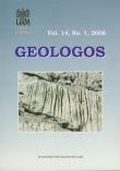 Okładka książki Geologos vol. 14 nr 1 2008