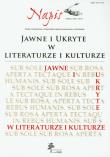 Opakowanie Jawne i ukryte w literaturze i kulturze Napis XVII