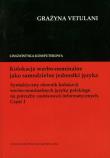 Okładka książki Kolokacje werbo-nominalne jako samodzielne jednostki języka