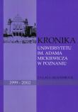 Kronika Uniwersytetu im Adama Mickiewicza w Poznaniu. Wydawca: Wydawnictwo Naukowe UAM. Dadada.pl Opakowanie Kronika Uniwersytetu im Adama Mickiewicza w Poznaniu