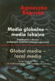 Media globalne - media lokalne. Autor: Agnieszka Roguska. Dadada.pl Okładka książki Media globalne - media lokalne