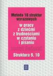 Metoda 18 struktur wyrazowych cz.9 i 10  WSIP. Autor: Kujawa Ewa, Kurzyna Maria. Dadada.pl Okładka książki Metoda 18 struktur wyrazowych cz.9 i 10  WSIP