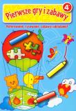 Okładka książki Pierwsze gry i zabawy 4+ niebieska