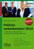 Okładka książki Polityka rachunkowości 2012