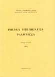 Opakowanie Polska Bibliografia Prawnicza 2011 Zeszyt XLVII