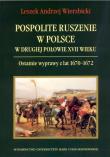 Okładka książki Pospolite ruszenie w Polsce w drugiej połowie XVII wieku