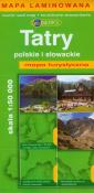 Okładka książki Tatry polskie i słowackie mapa turystyczna