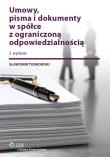 Okładka książki Umowy pisma i dokumenty w spółce z ograniczoną odpowiedzialnością