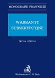 Warranty subskrypcyjne. Autor: Gębusia Iwona. Dadada.pl Okładka książki Warranty subskrypcyjne