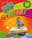 Okładka książki Big puzzle 3 - do kolorowania ALEX