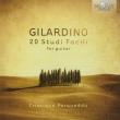 Gilardini: 20 Studi Facili for guitar. Autor: Cristiano Porqueddu. Dadada.pl Okładka książki Gilardini: 20 Studi Facili for guitar
