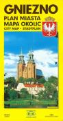 Okładka książki Gniezno-plan miasta, mapa powiatu.