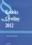 Okładka książki Kodeks cywilny 2012
