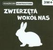 Książeczki kontrastowe. Zwierzęta wokół nas. Autor: Wilga. Dadada.pl Okładka książki Książeczki kontrastowe. Zwierzęta wokół nas