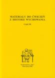 Okładka książki Materiały do ćwiczeń z historii wychowania część 3