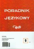 Opakowanie Poradnik językowy 9/2012