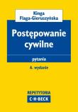 Postępowanie cywilne Pytania. Autor: Flaga-Gieruszyńska Kinga. Dadada.pl Okładka książki Postępowanie cywilne Pytania