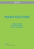 Prawo rzeczowe Testy. Autor: Kamila Szutowska, Piotr Kociubiński. Dadada.pl Okładka książki Prawo rzeczowe Testy