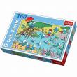 Okładka książki Puzzle 160 Smerfy Wodna zabawa TREFL