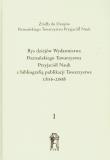 Opakowanie Rys dziejów wydawnictwa Poznańskiego Towarzystwa Przyjaciół Nauki