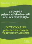 Okładka książki Słownik polsko-łacińsko-francuski Rośliny i zwierzęta