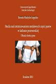 Okładka książki Studia nad zróżnicowaniem metalowych części pasów w kulturze przeworskiej