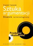 Okładka książki Sztuka argumentacji Słownik terminologiczny