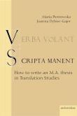 Verba volant scripta manent. Autor: Dybiec-Gajer Joanna, Piotrowska Maria. Dadada.pl Okładka książki Verba volant scripta manent