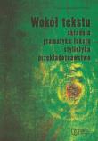Okładka książki Wokól tekstu