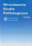 Opakowanie Wrocławskie Studia Politologiczne 12/2011