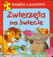 Okładka książki Zwierzęta na świecie. Książka z puzzlami