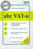 ABC VAT-u 2013. Autor: Markowski Włodzimierz. Dadada.pl Okładka książki ABC VAT-u 2013