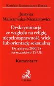 Okładka książki Dyskryminacja ze względu na religię, niepełnosprawność, wiek lub orientację seksualną