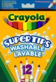 Okładka książki Flamastry Supertips pastelowe 12 szt CRAYOLA