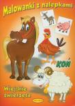Malowanki z nalepkami Wiejskie zwierzęta Koń. Autor: praca zbiorowa. Dadada.pl Okładka książki Malowanki z nalepkami Wiejskie zwierzęta Koń