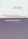 Matematyka Sprawdzian po szkole podstawowej. Autor: Świst Małgorzata, Smoleńska-Zielińska Barbara. Dadada.pl Okładka książki Matematyka Sprawdzian po szkole podstawowej