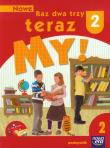Nowe Raz dwa trzy teraz My 2 Podręcznik z płytą CD Część 2. Autor: Klimkowska Hanna, Sieńczewska Małgorzata, Waszkiewicz Honorata, Wrońska Agnieszka. Dadada.pl Okładka książki Nowe Raz dwa trzy teraz My 2 Podręcznik z płytą CD Część 2