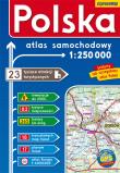 Okładka książki Polska atlas samochodowy 1:250 000