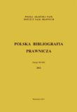 Opakowanie Polska Bibliografia Prawnicza Zeszyt XLVIII