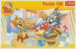 Okładka książki Puzzle 100 Tom i Jerry pyszne śniadanko TREFL