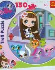 Okładka książki Puzzle 150 okrągłe Littlest Pet Shop TREFL