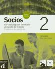 Socios 2 Cuaderno de ejercicios z płytą CD. Autor: Corpas Jaime, Martinez Lola, Sabater Maria Lluisa. Dadada.pl Okładka książki Socios 2 Cuaderno de ejercicios z płytą CD