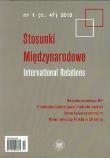 Opakowanie Stosunki Międzynarodowe nr 1 (t.47) 2013
